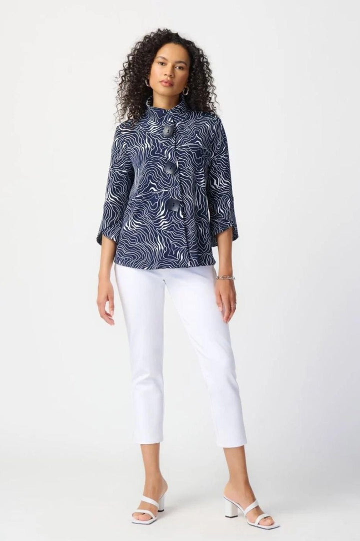 BLUE ABSTRACT JACKET | COL=MIDNIGHT