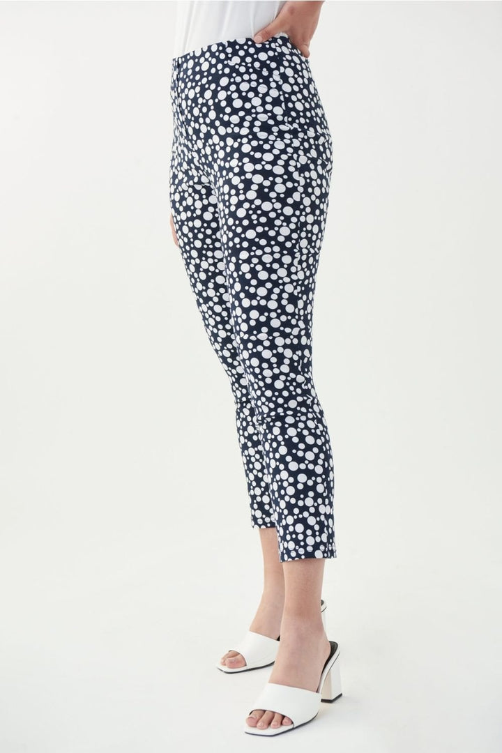 BUBBLE PRINT TROUSER | COL=NAVY/WHITE
