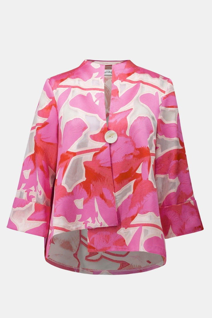 FLORAL BUTTON JACKET | COL=PINK