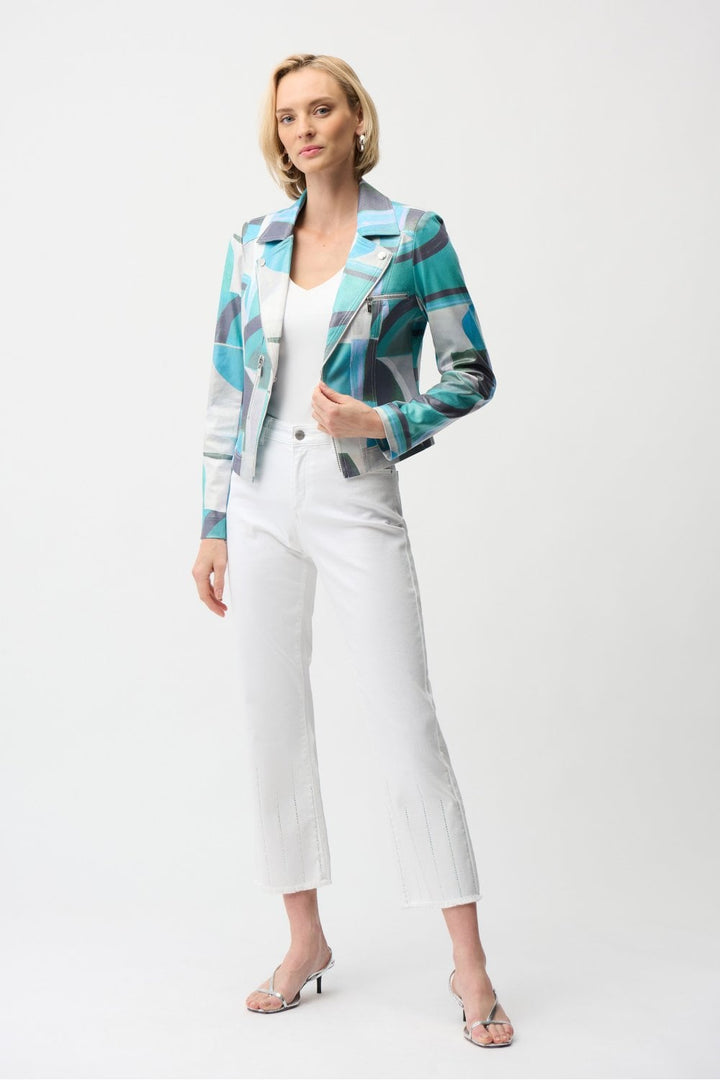 GEOMETRIC FITTED JACKET | COL=MULTI