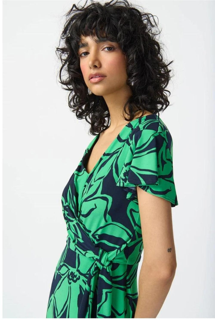 GREEN FLORAL DRESS | COL=GREEN
