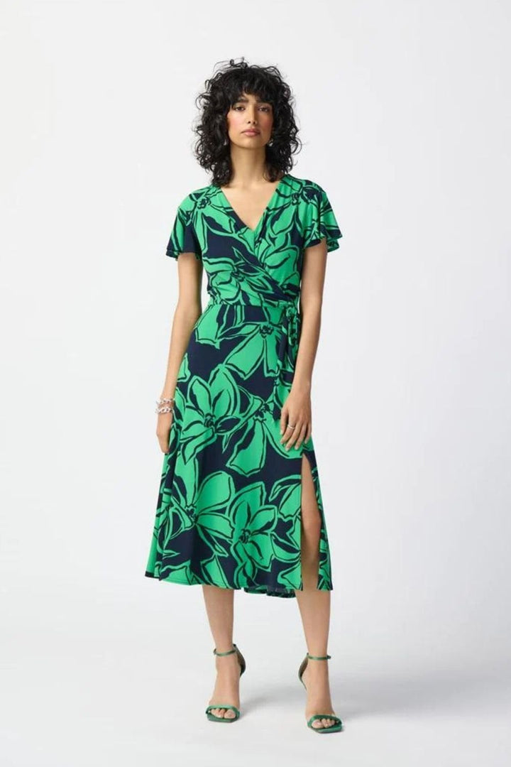 GREEN FLORAL DRESS | COL=GREEN