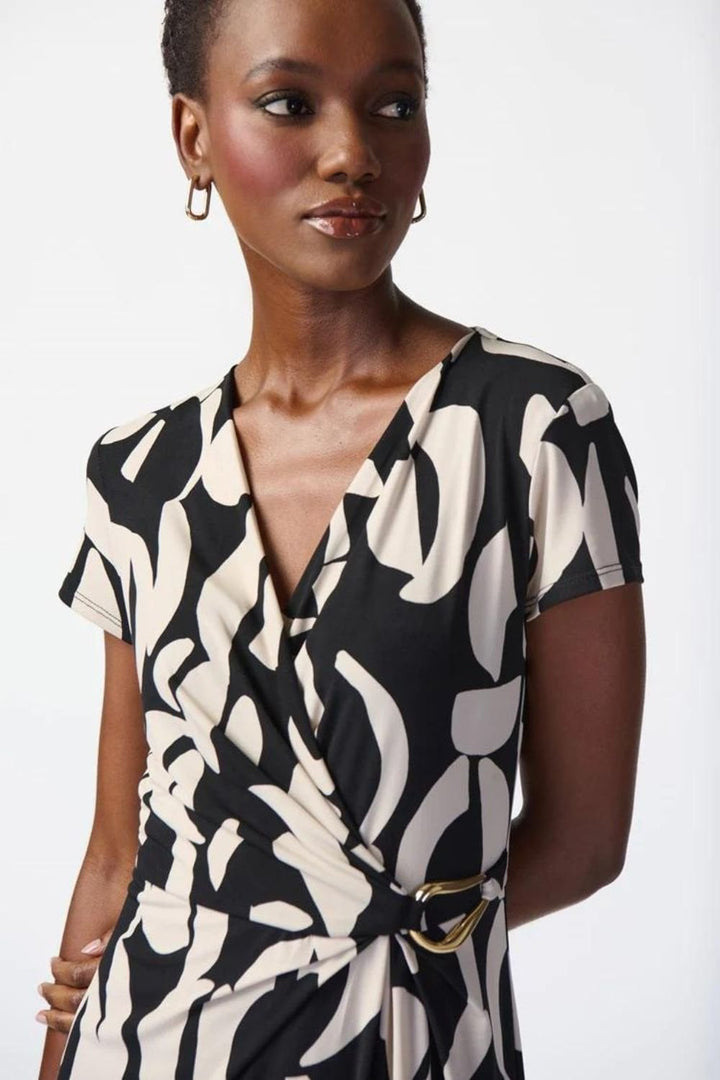 MOONSTONE BLACK WRAP DRESS | COL=MIX