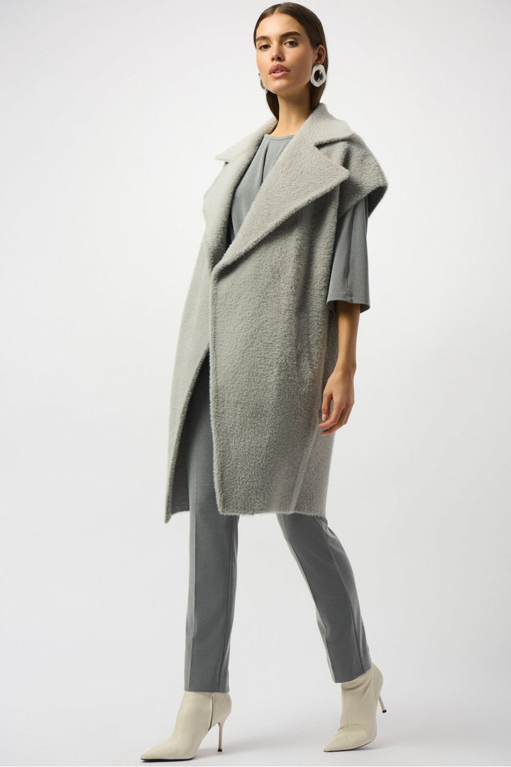 OVERSIZED BOXY SLEEVELESSCOAT | COL=LIGHT GREY