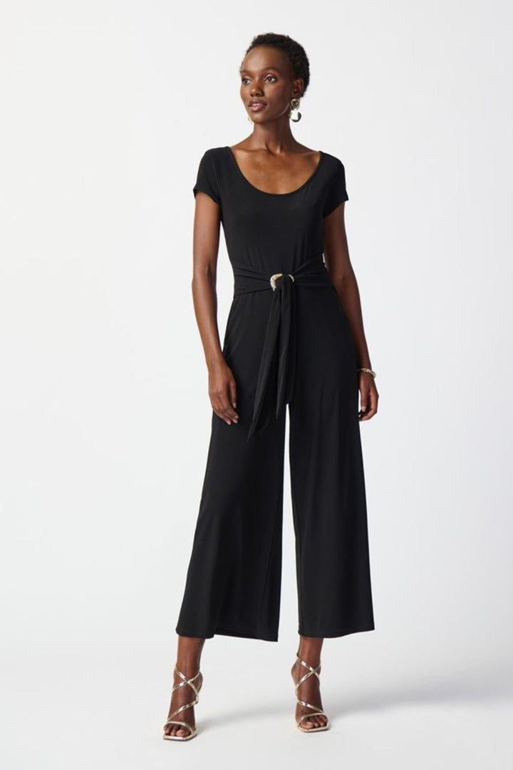 SCOOP NECK BLACK  JUMPSUIT | COL=BLACK