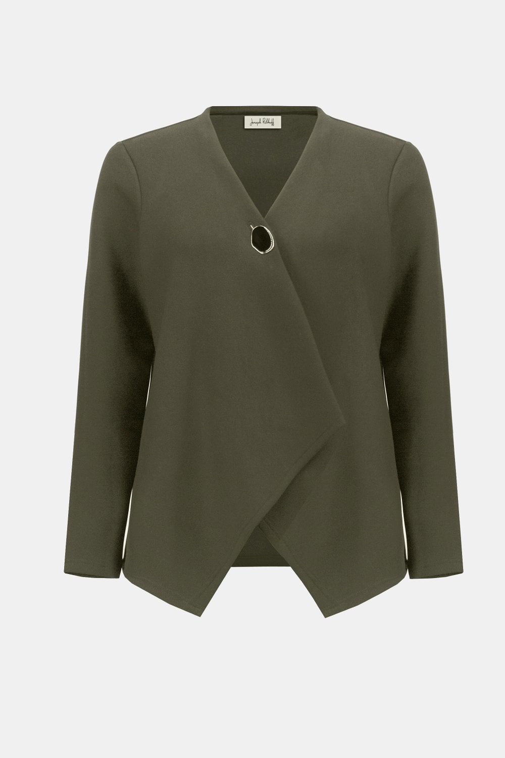 SCUBA JERSEY TRAPEZE JACKET | COL=KHAKI
