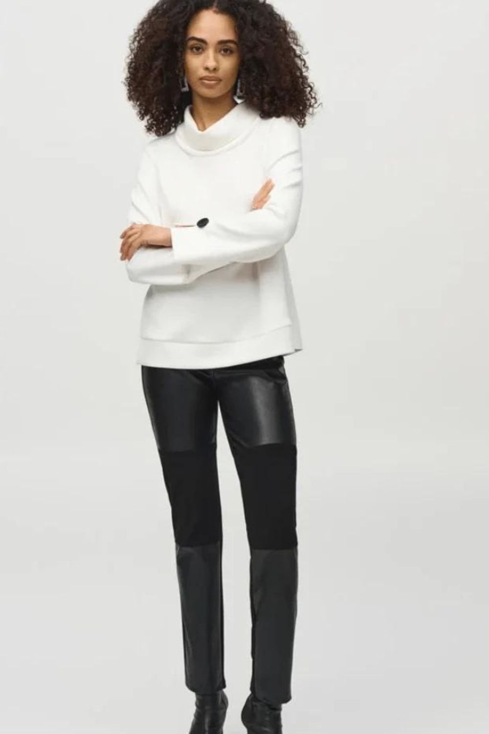 SCUBA JERSEYS COWL BOXY TOP | COL=OFF WHITE
