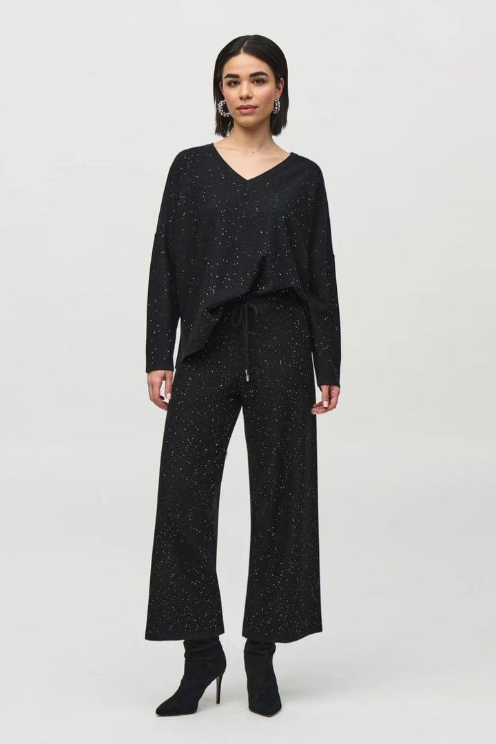 SEQUIN KNIT TOP | COL=BLACK