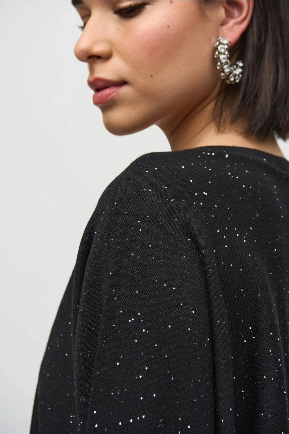 SEQUIN KNIT TOP | COL=BLACK