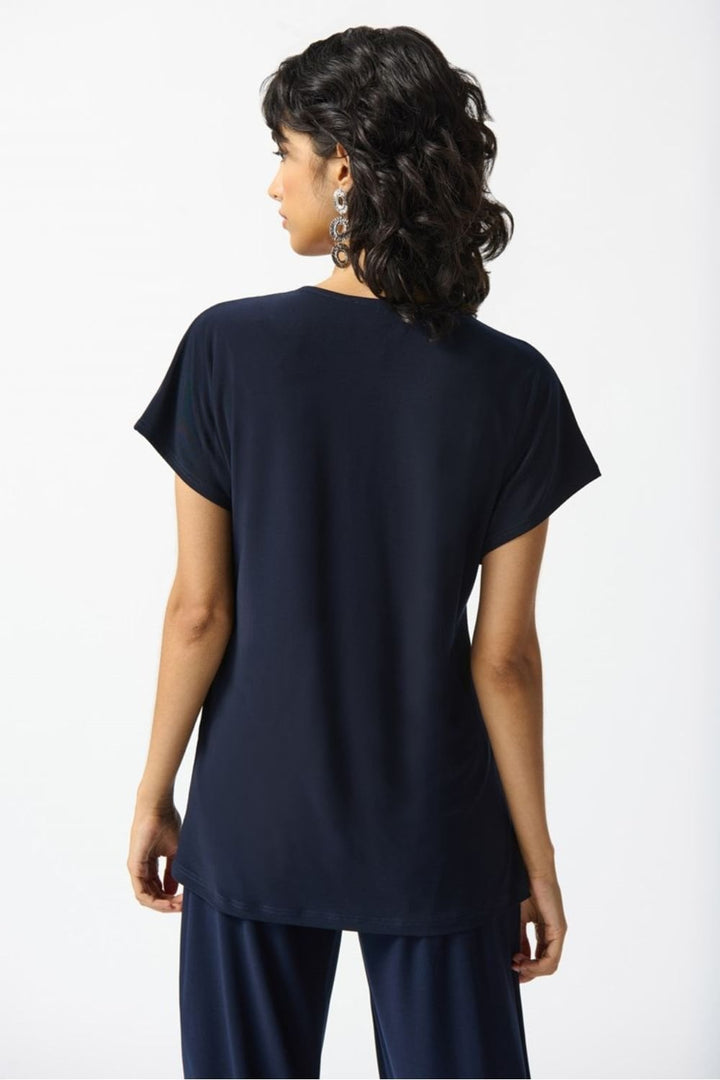 SILKY HIGH LOW KNIT | COL=MIDNIGHT