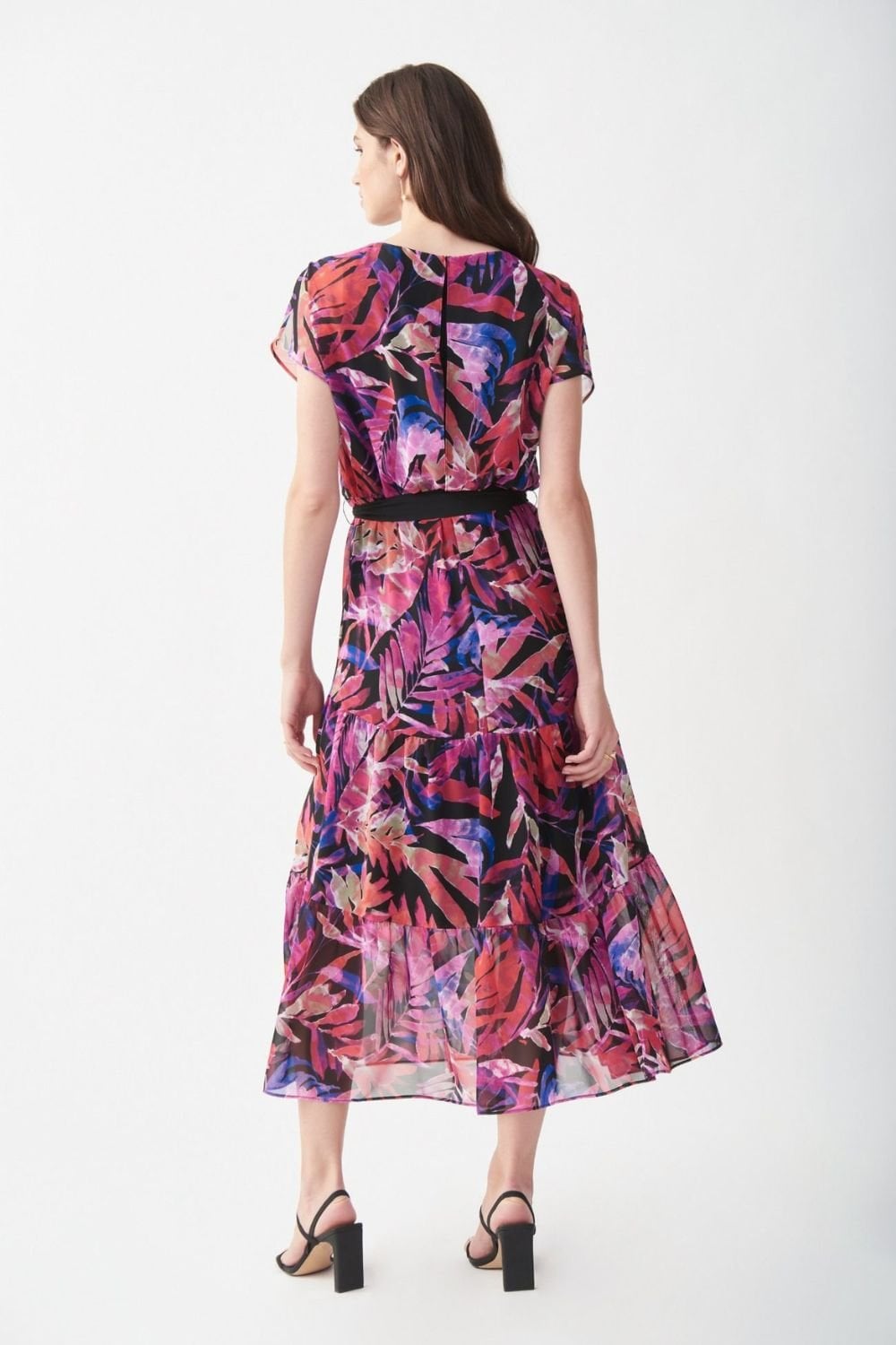 TROPICAL CHIFFON DRESS | COL=MULTI