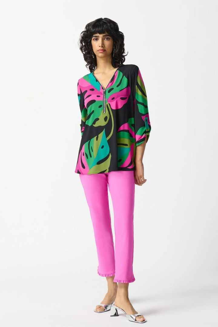 TROPICAL PALM PRINT TUNIC | COL=MULTI