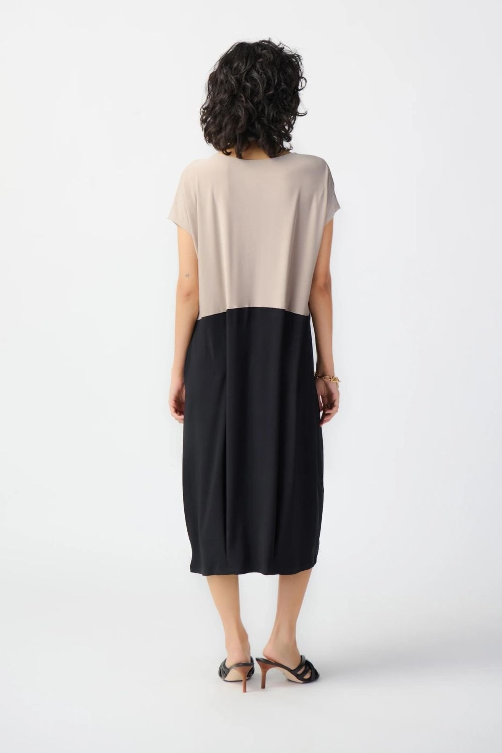 TWO TONE BALOON DRESS | COL=MIX