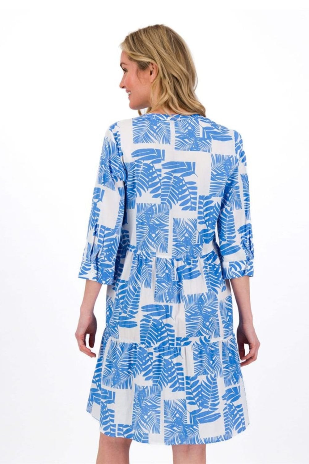 BLUE LEAF DRESS | COL=BLUE
