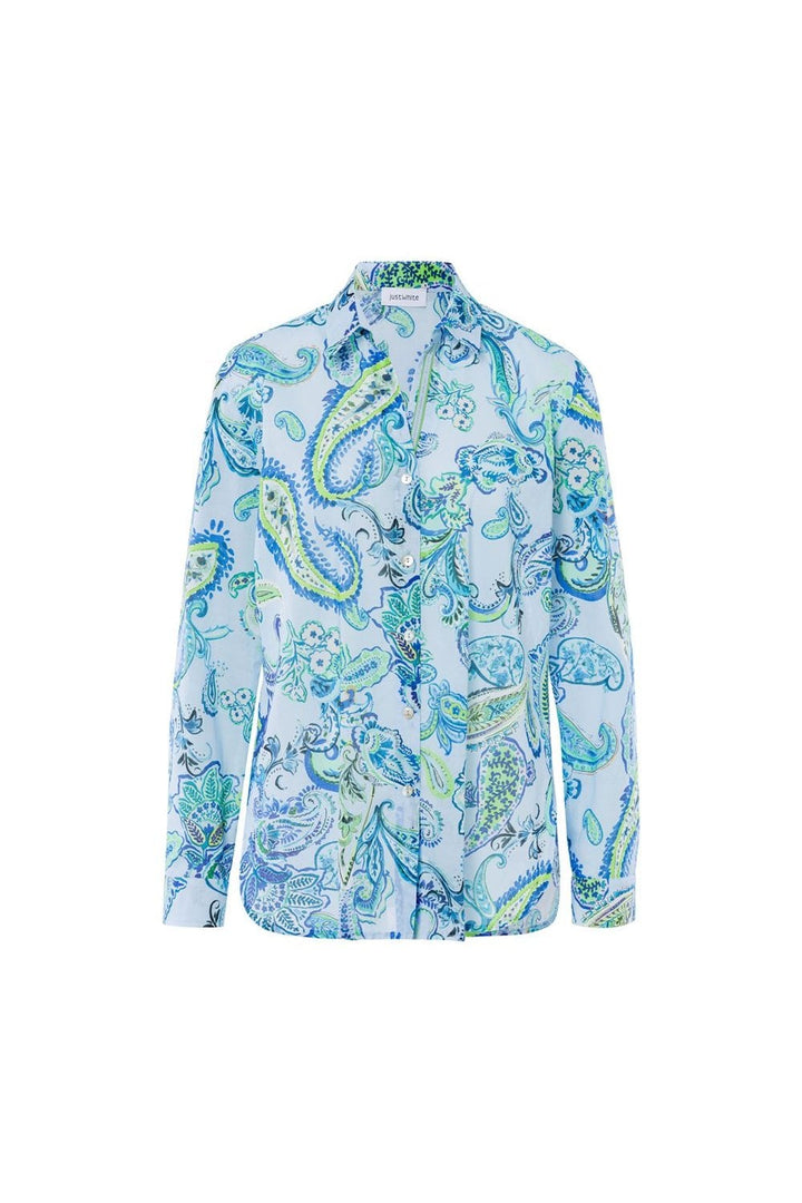 BLUE PAISLEY BLOUSE | COL=MIX