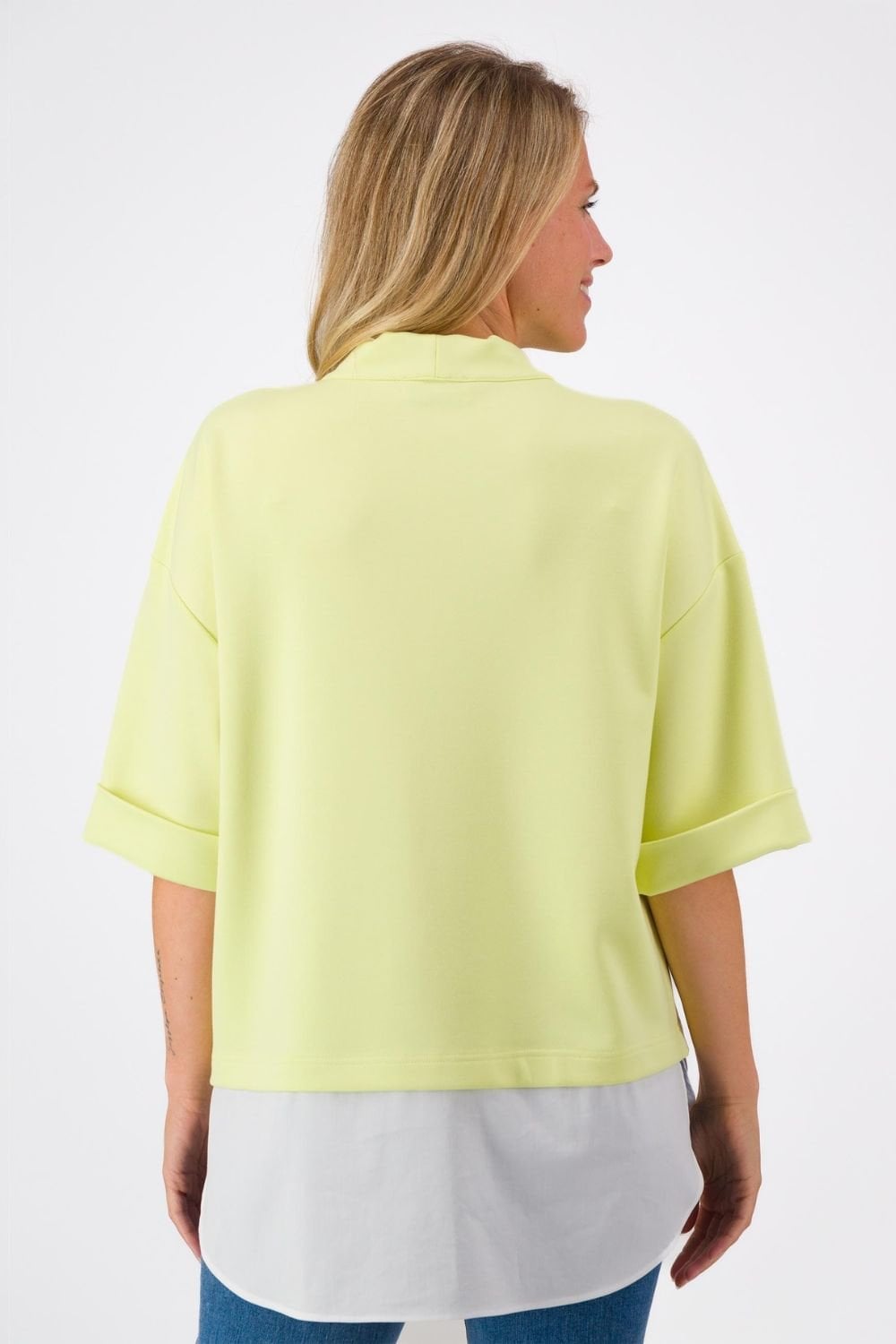 JUST WHITE JACKET | COL=LEMON