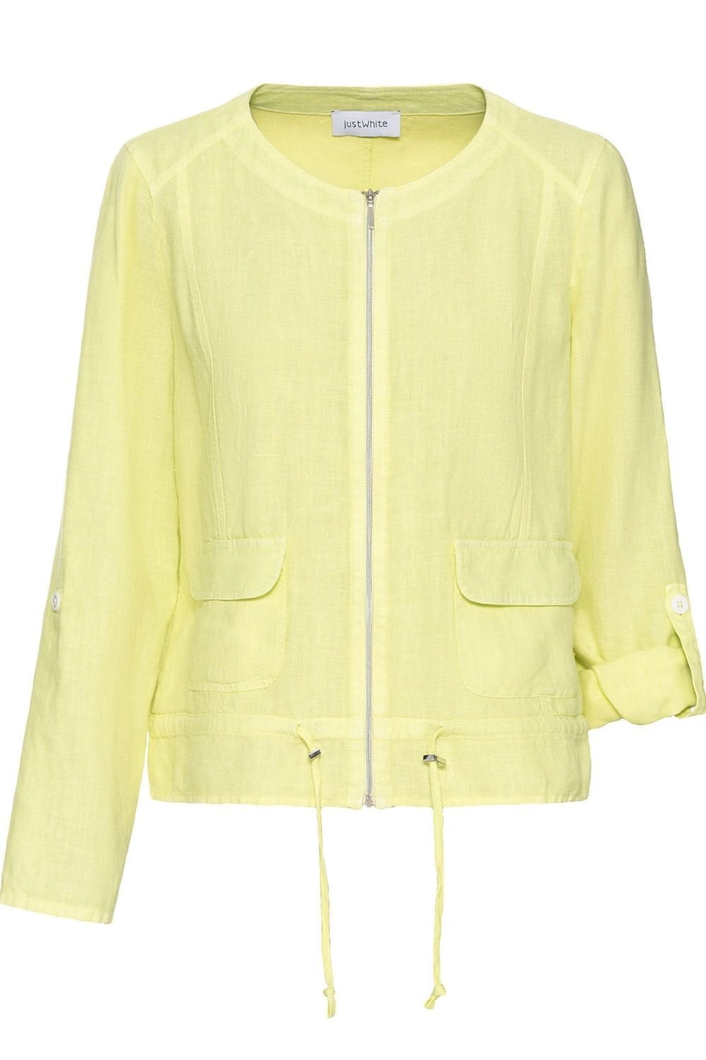 JUST WHITE JACKET | COL=LEMON