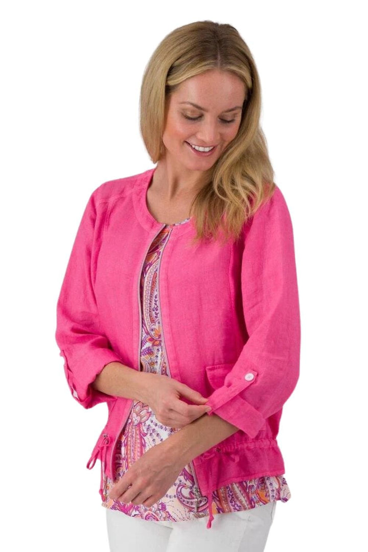 JUST WHITE JACKET | COL=PINK