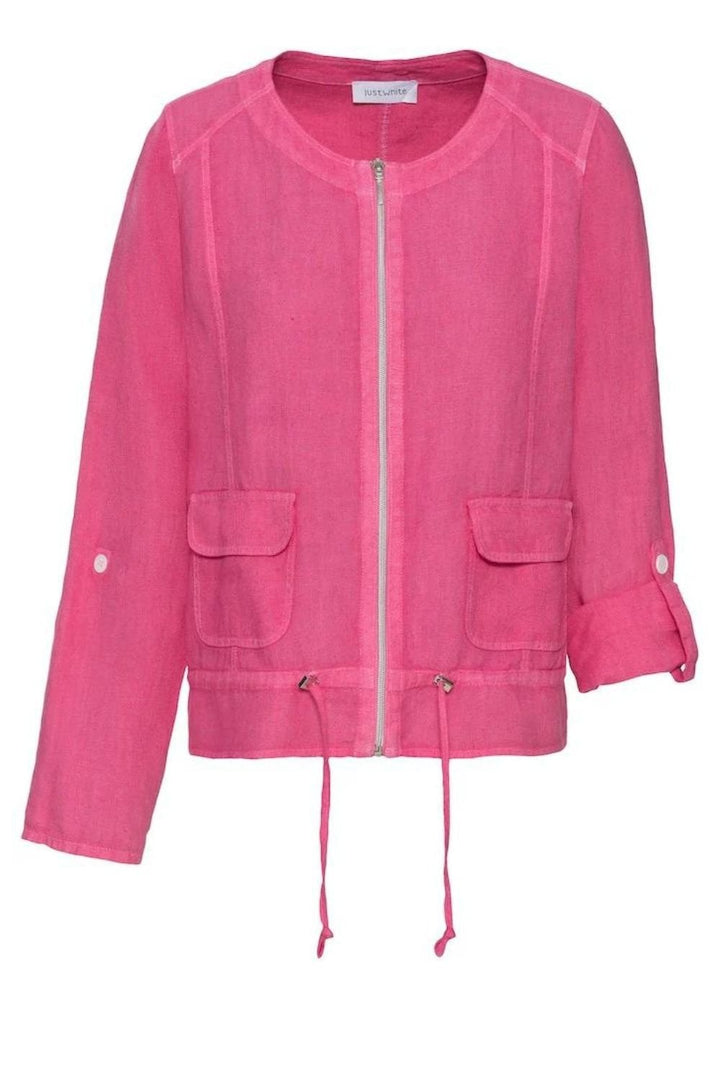 JUST WHITE JACKET | COL=PINK