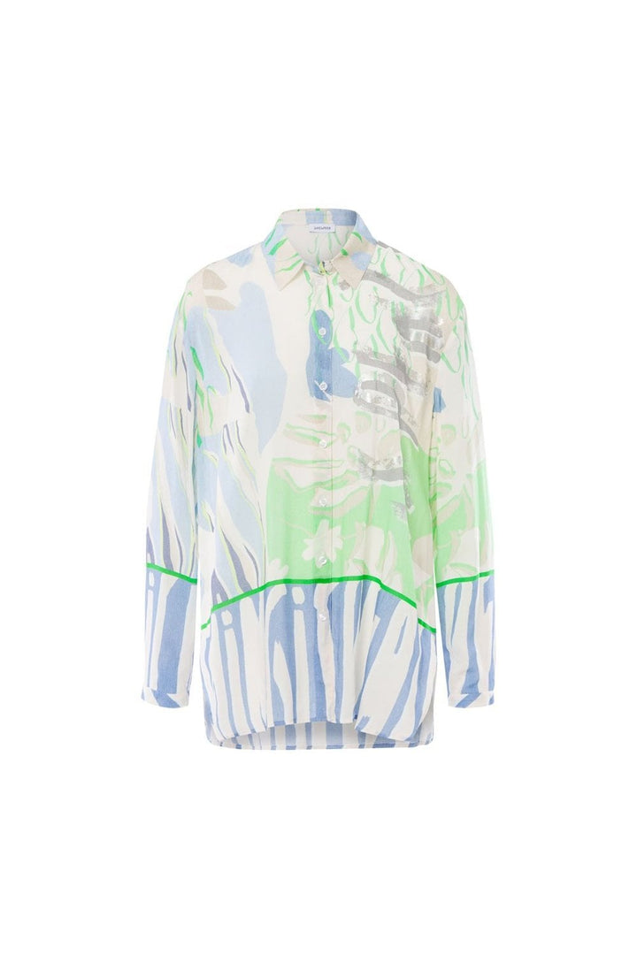 PATTERNED COLLARED SHIRT | COL=MIX