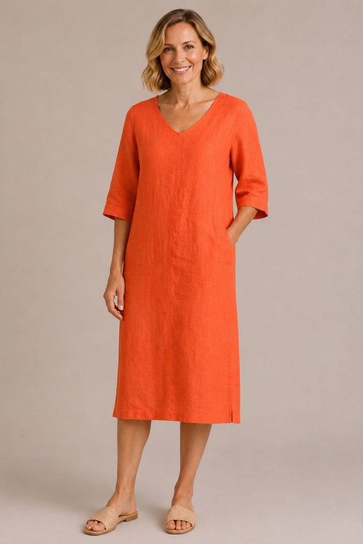 AMIYA DRESS | COL=ORANGE