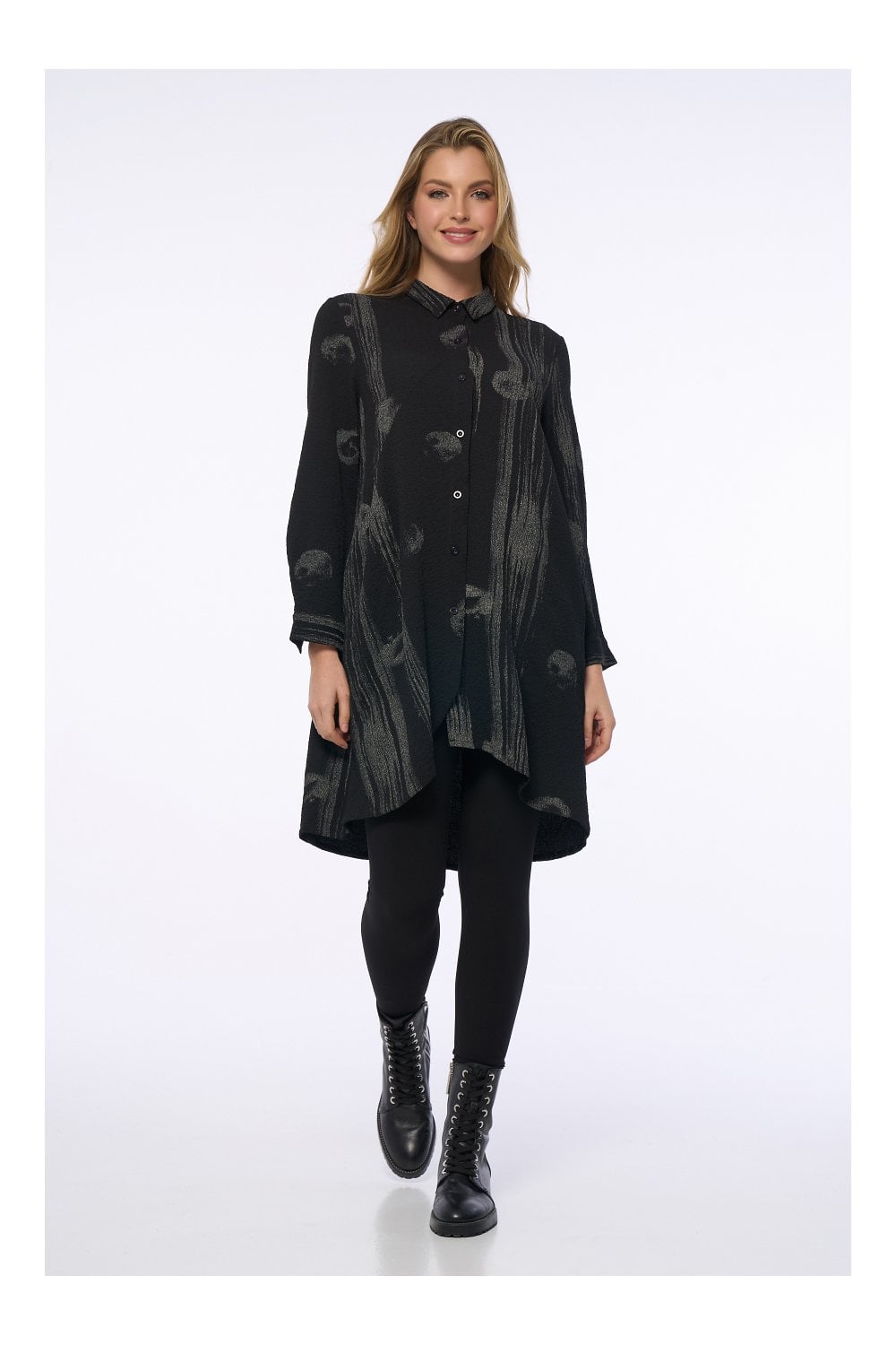 WAMA TUNIC DRESS | COL=BLACK