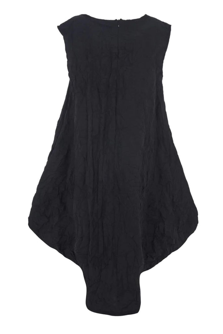 BLACK CRUSH DRESS | COL=BLACK
