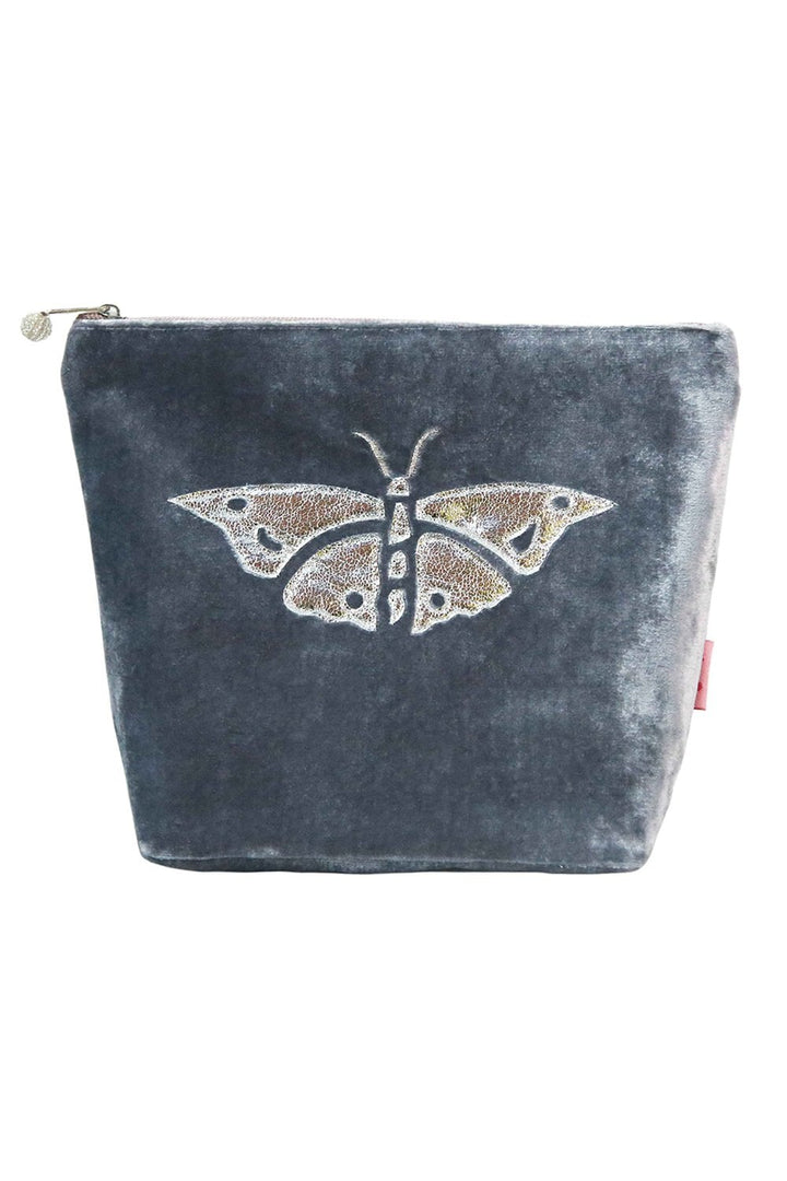 LARGE BUTTERFLY COSMETIC PURSE | COL=AQUA,GREY