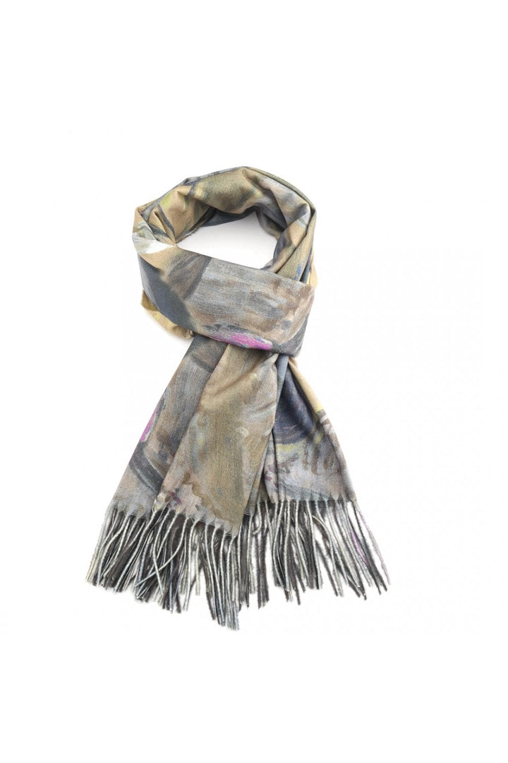 PAINTED BRANCHES SCARF | COL=OLIVE