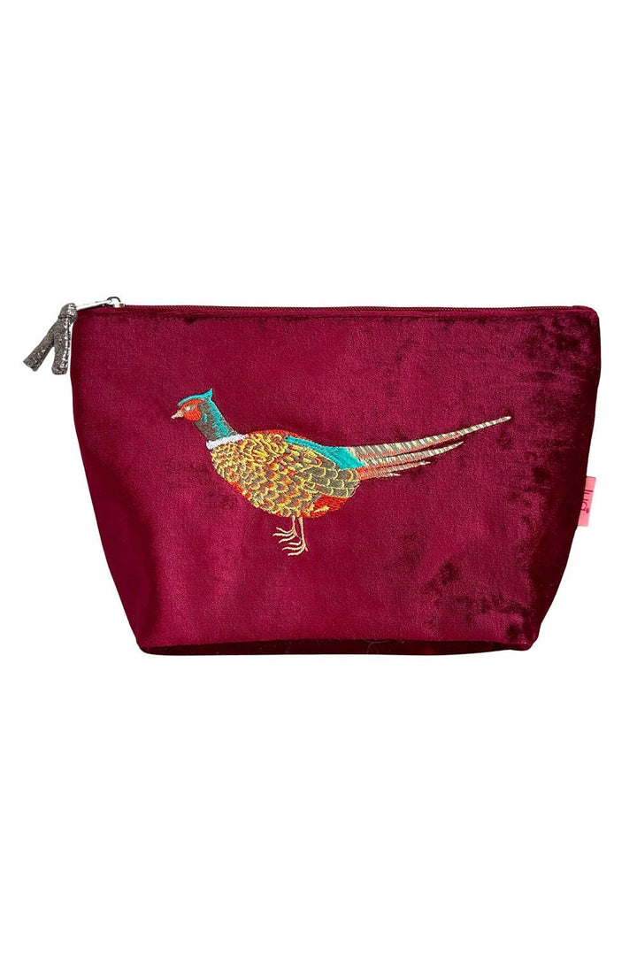 PHEASANT COSMETIC PURSE | COL=RED