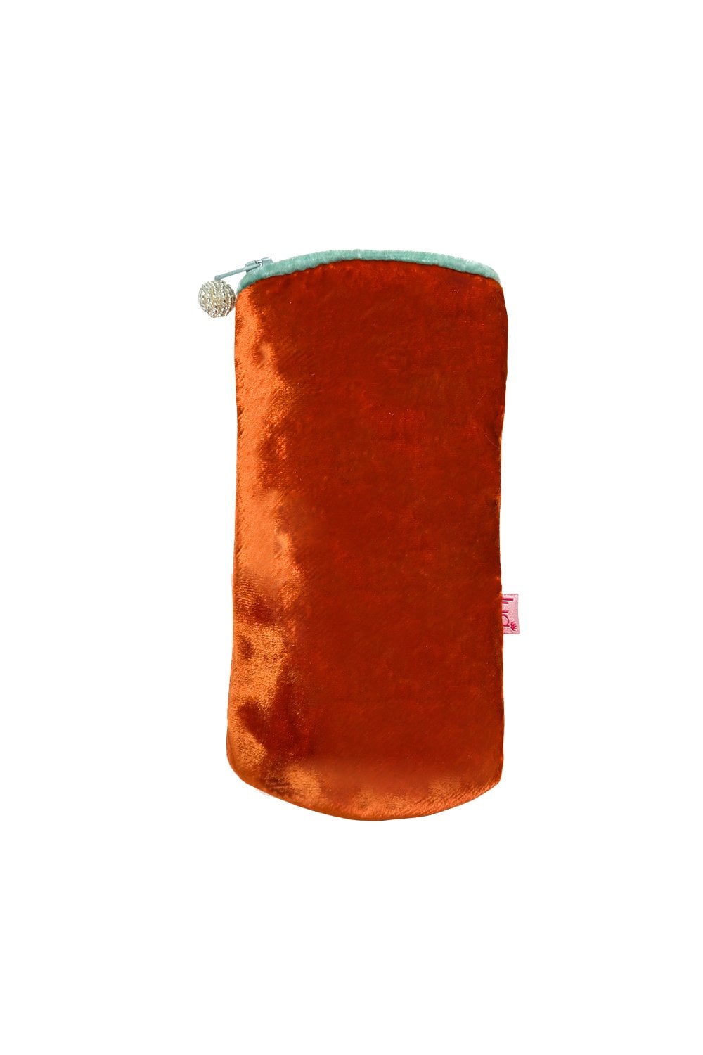 VELVET GLASSES CASE | COL=RUST