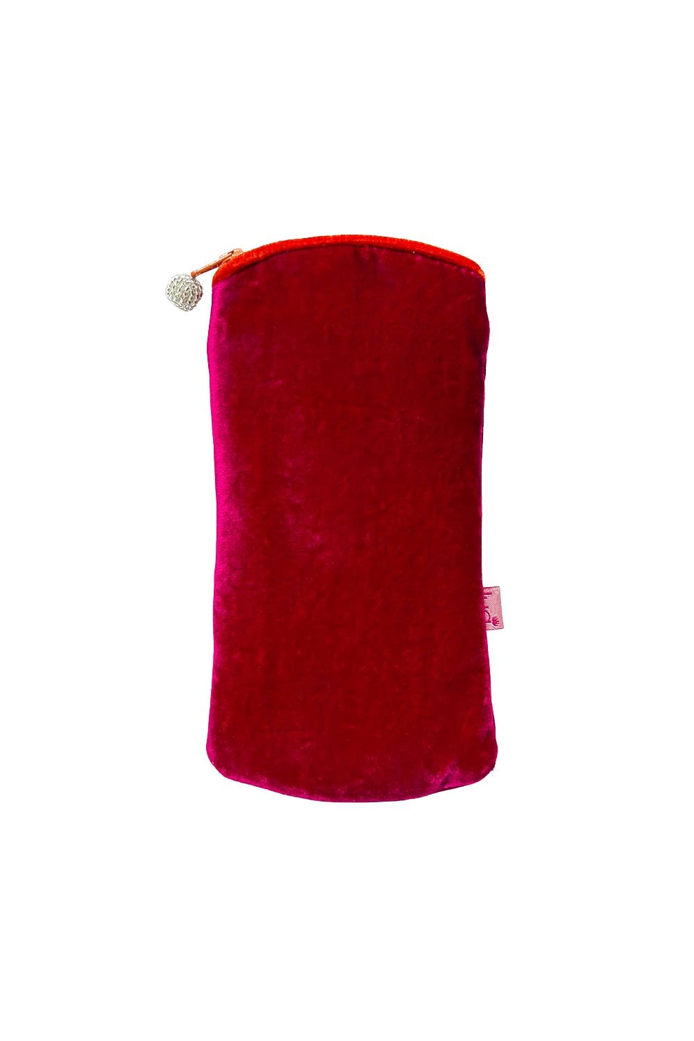 VELVET GLASSES CASE | COL=HOT PINK