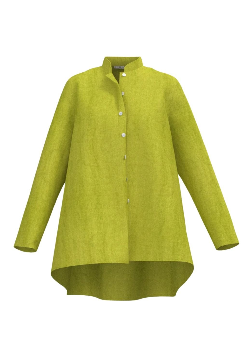 BUTTON LINEN SHIRT | COL=PISTACHIO