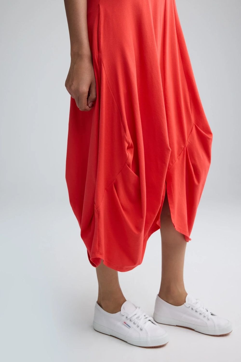 CALISTA DRESS | COL=VERMILLION