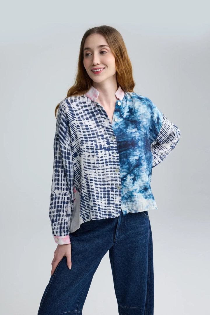 DAHLIA WOVEN SHIRT | COL=SAKURA