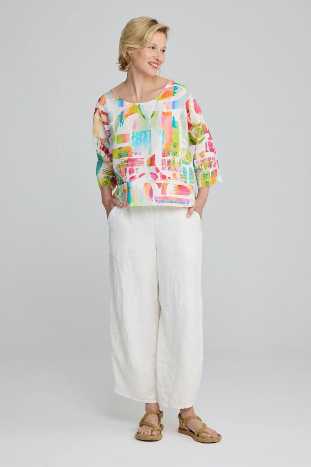 MULTI PRINT TOP | COL=COLOURFUL