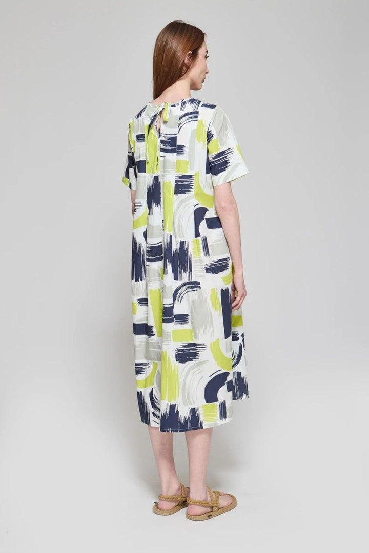 NAVY BRUSH DRESS | COL=NAVY