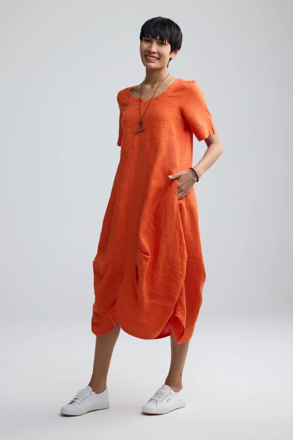 YALINA DRESS | COL=ORANGE