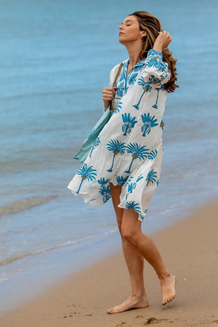 LOS CABOS SHIRT DRESS | COL=WHITE