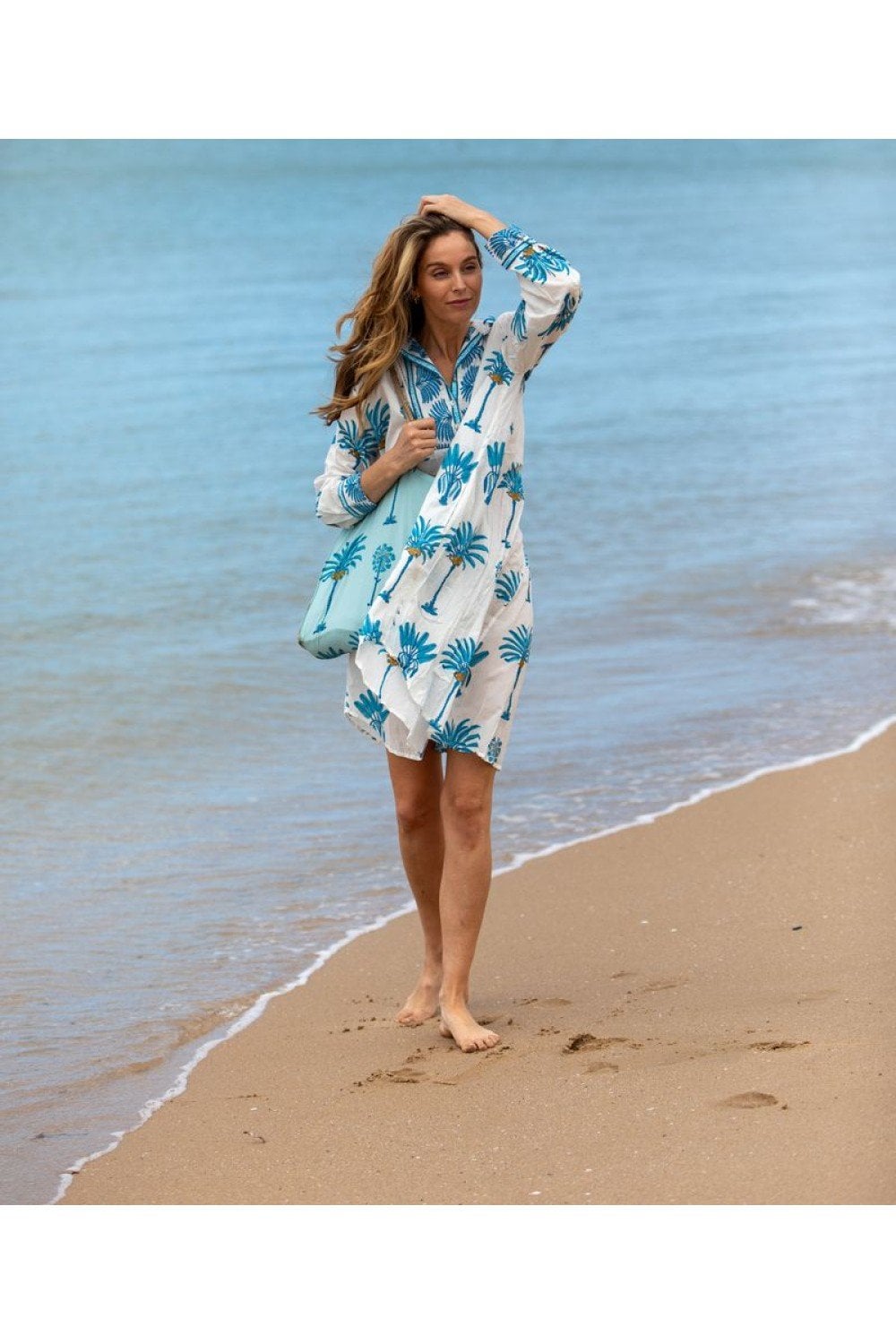 LOS CABOS SHIRT DRESS | COL=WHITE