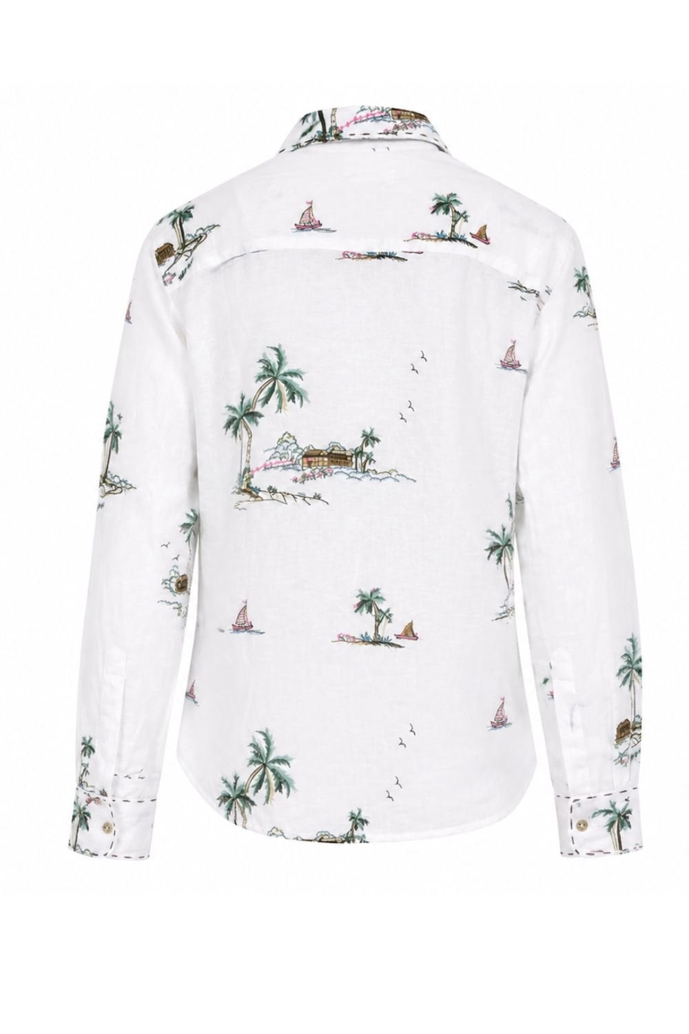 YAS EMBROIDERED SHIRT | COL=BLUE