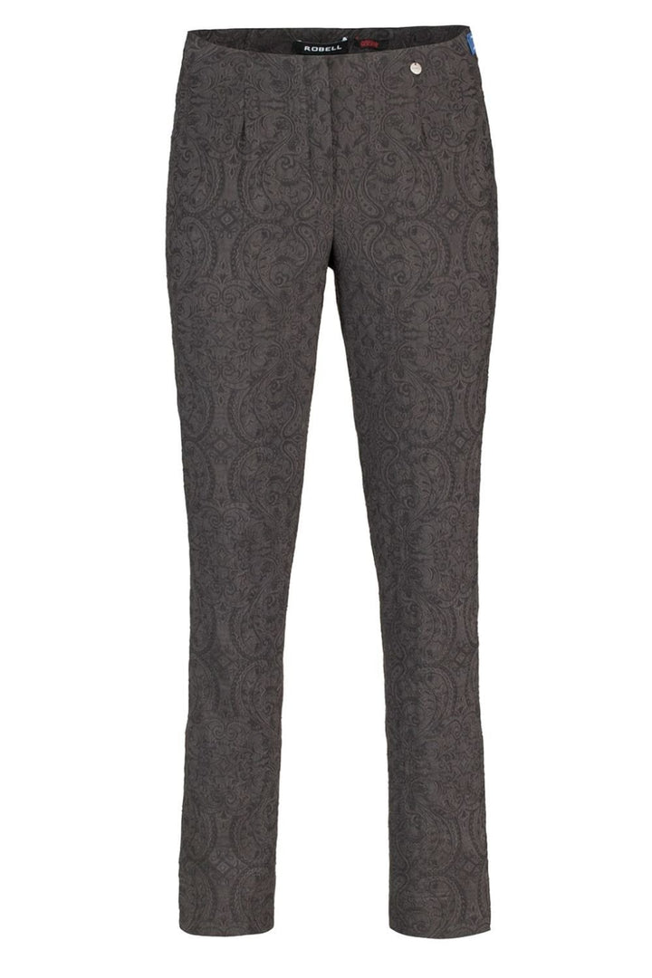 MARIE JACQUARD STRETCH TROUSER | COL=BLACK 90