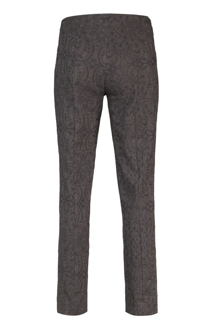 MARIE JACQUARD STRETCH TROUSER | COL=BLACK 90