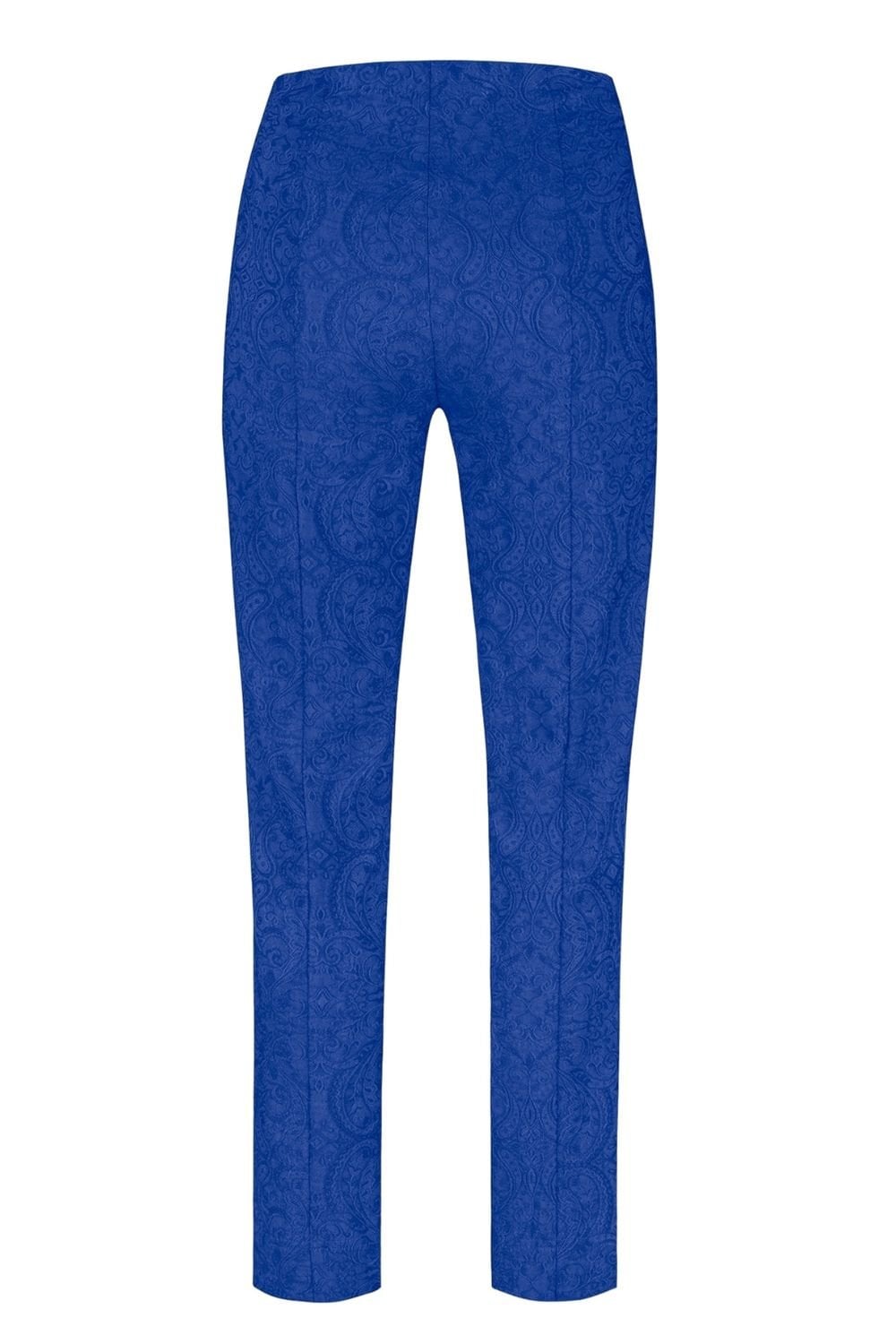 MARIE JACQUARD STRETCH TROUSER | COL=SEABLUE 62