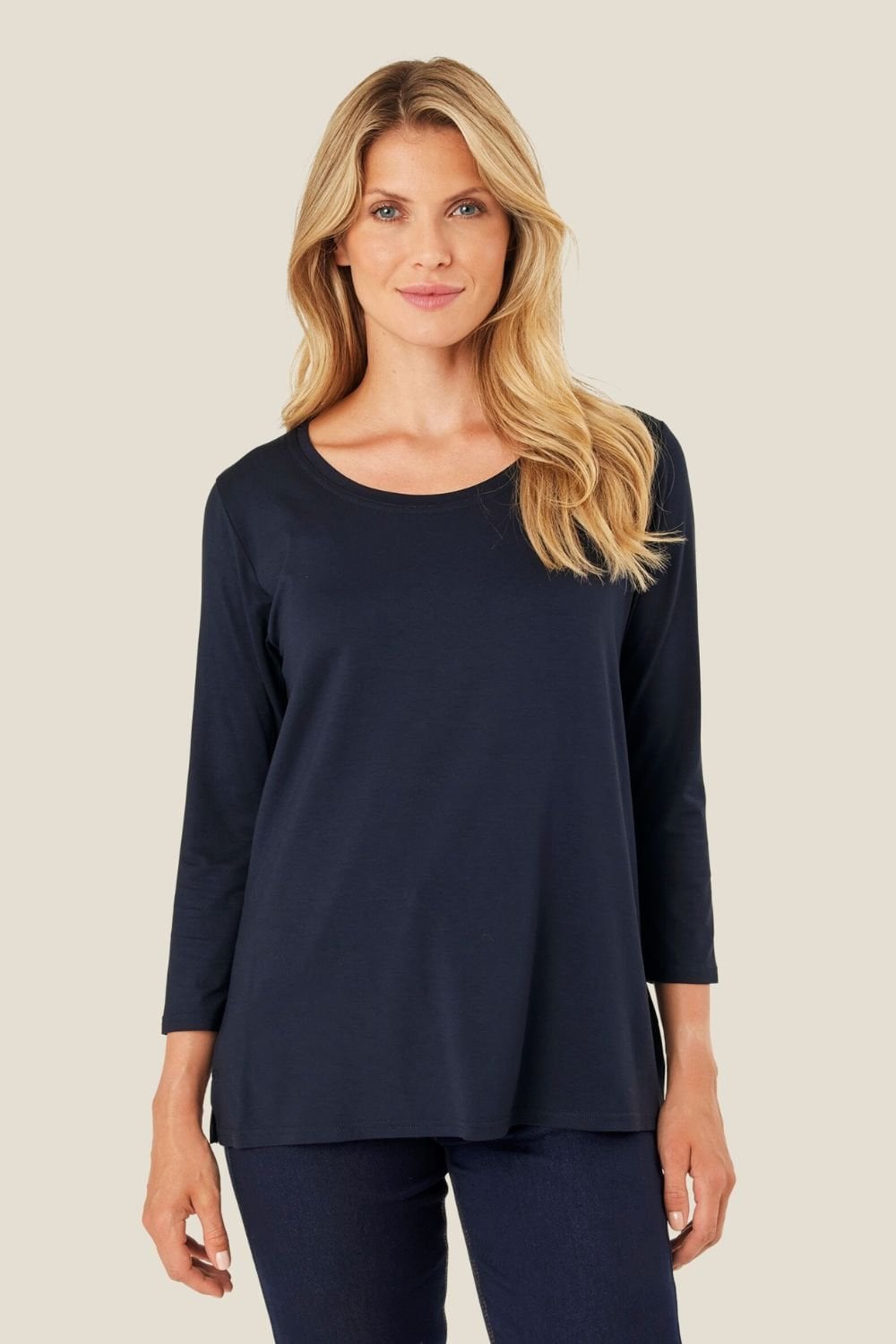 CECILLE TOP | COL=NAVY