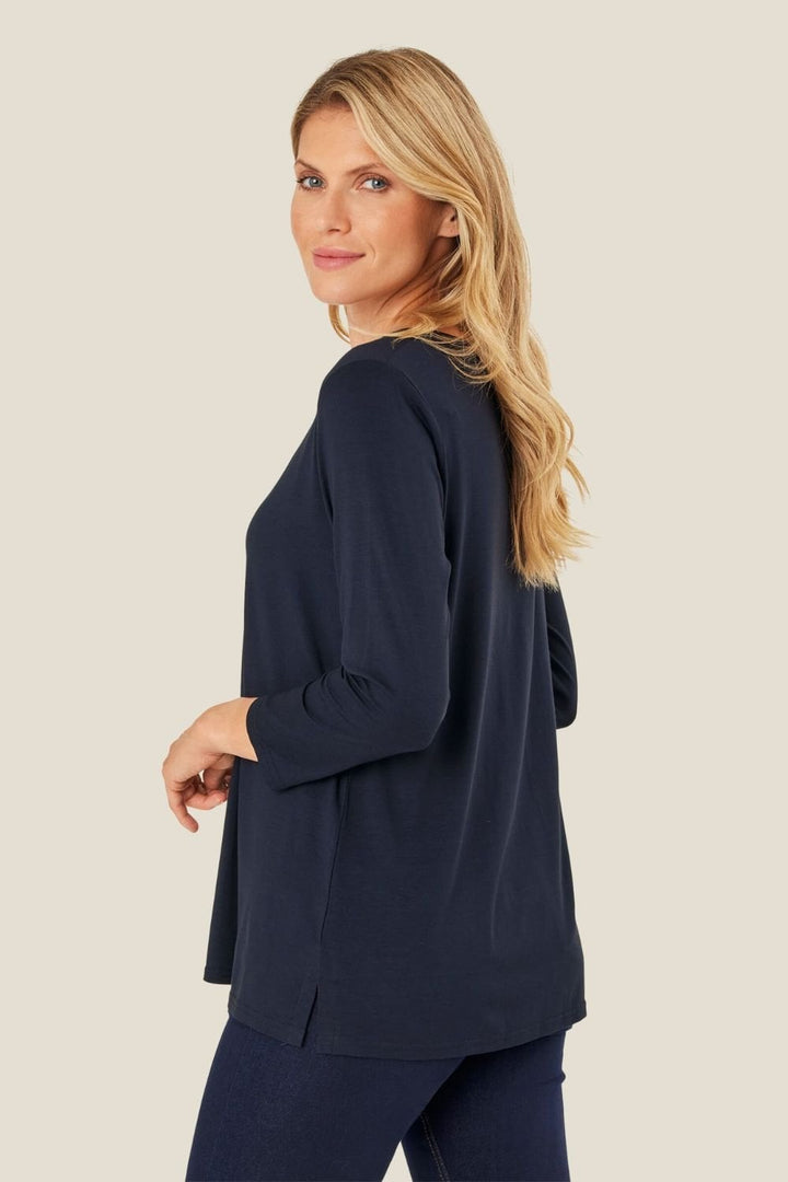 CECILLE TOP | COL=NAVY