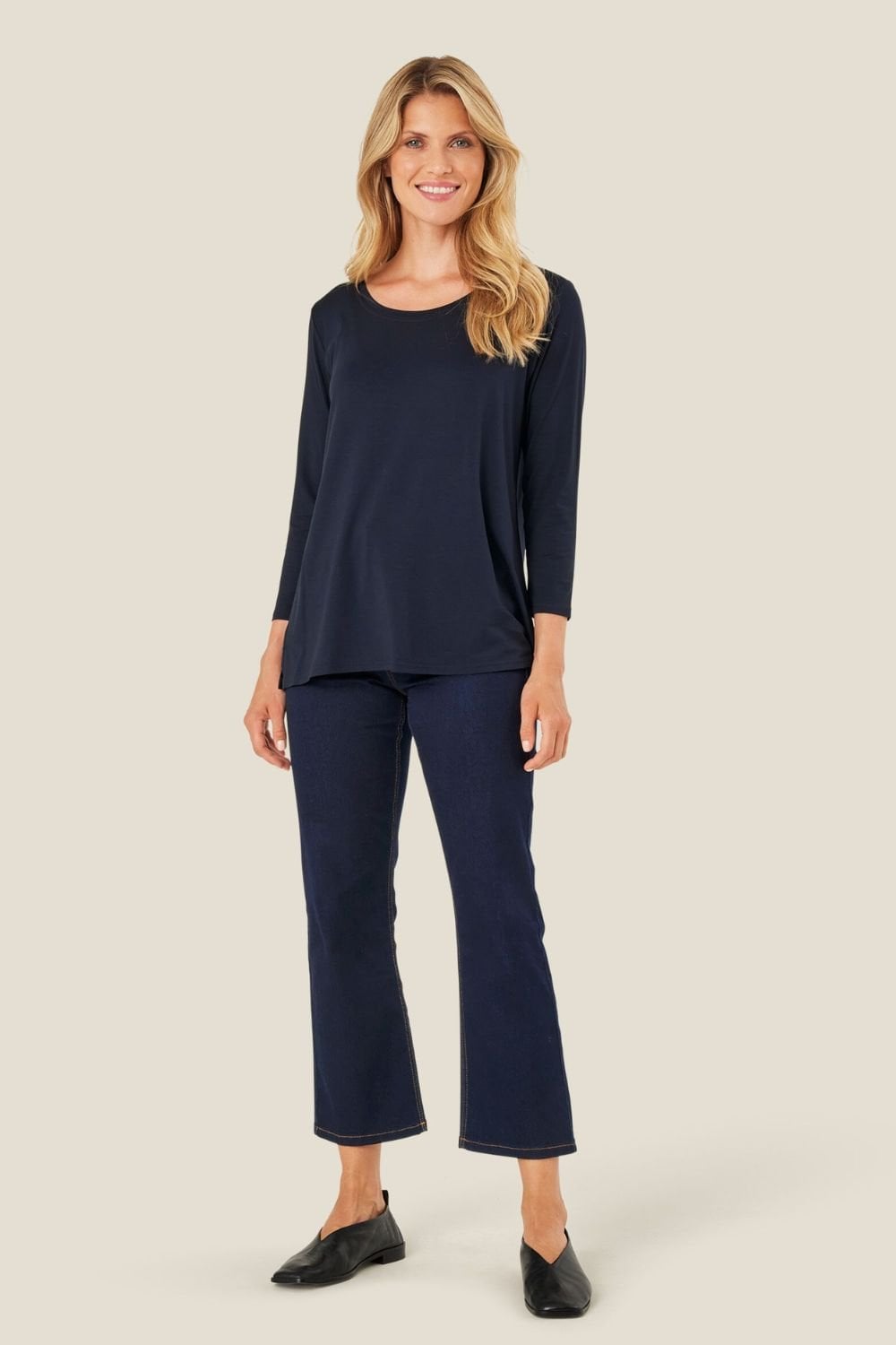 CECILLE TOP | COL=NAVY