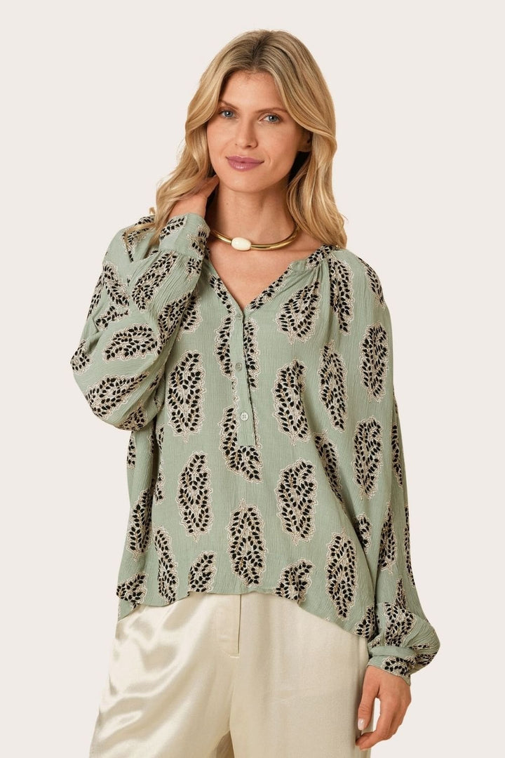 DOMA BLOUSE | COL=DESERT SAGE