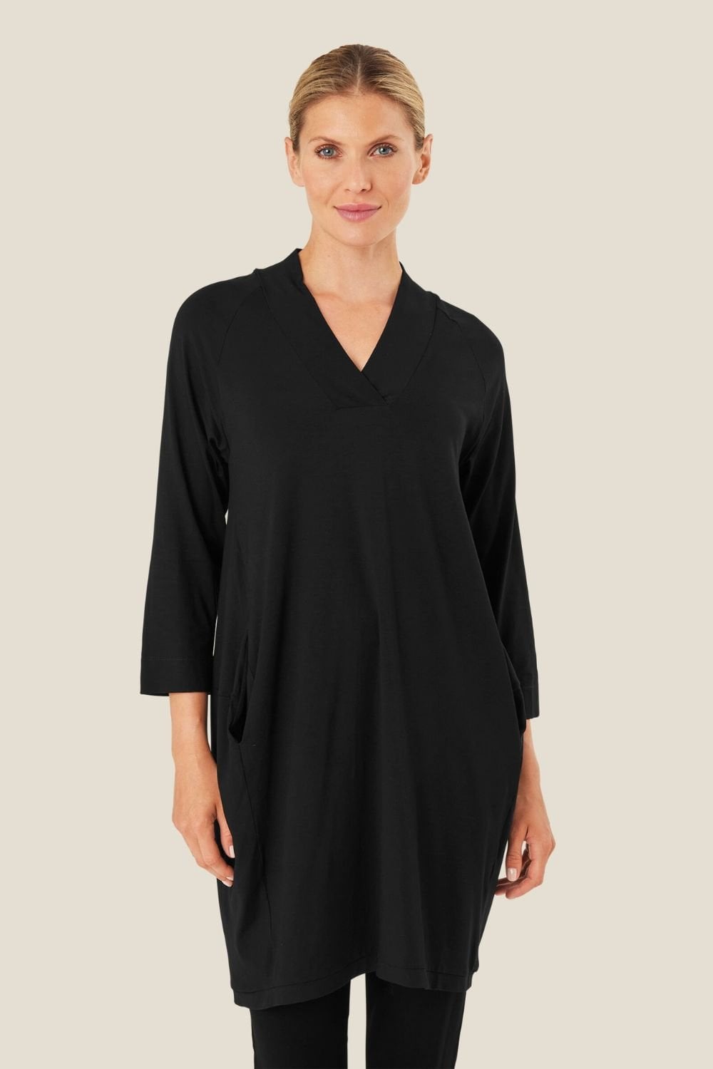 GRITTA JERSEY TUNIC | COL=BLACK