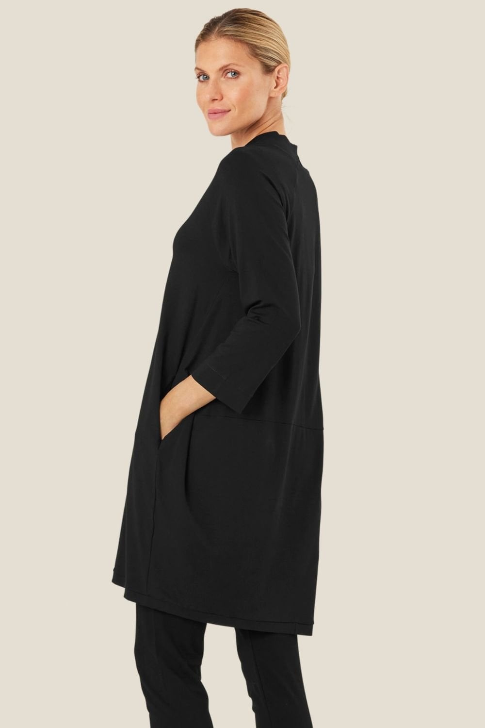GRITTA JERSEY TUNIC | COL=BLACK